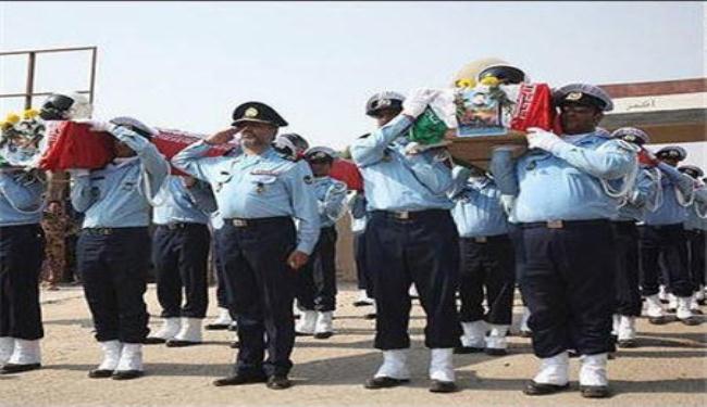 تشييع رفات 7 شهداء لمنتسبي القوة الجوية الايرانية