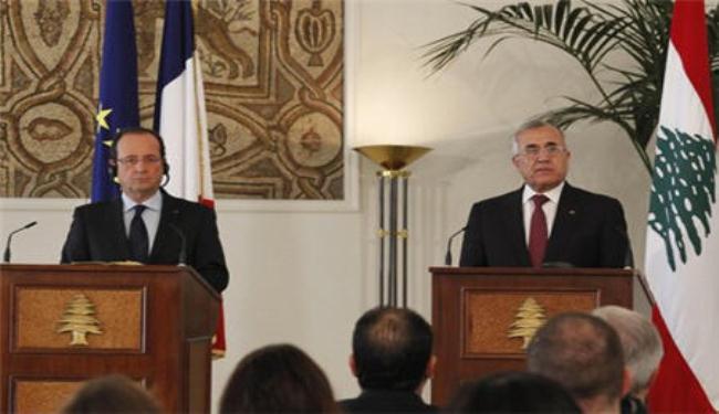 هولاند ينهي زيارة خاطفة للبنان بالتاكيد على حمايتها