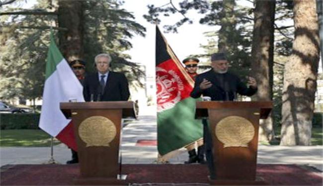 رئيس الوزراء الايطالي يقوم بزيارة مفاجئة لافغانستان