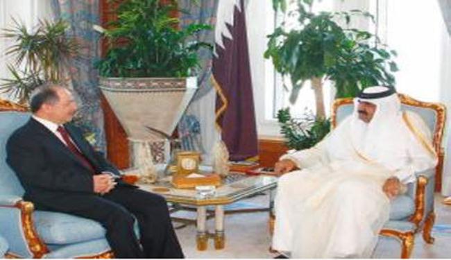 مسعود بارزاني يلتقي في الدوحة أمير قطر وولي عهده