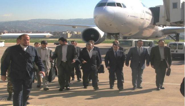 وزير الطاقة الإيراني يصل إلي بيروت