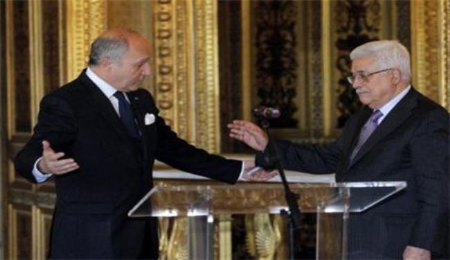 فابيوس يلتقي عباس في محاولة الى وقف اطلاق النار في غزة