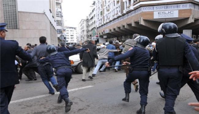 الشرطة المغربية تفرق تجمعا دعا الى تخفيض ميزانية البلاط