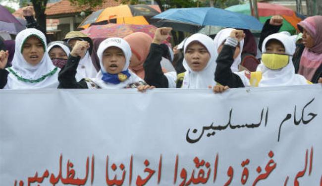 استمرار التظاهرات في العالم ضد العدوان الاسرائيلي على غزة