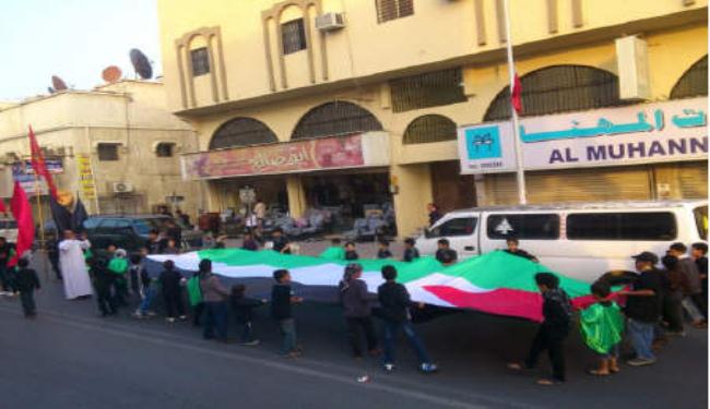 مسيرات شعبية في القطيف تضامناً مع غزة