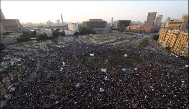 الاعتصام بميدان التحرير سيستمر حتى اسقاط اعلان مرسي