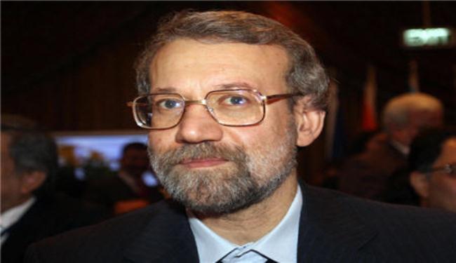 لاريجاني يصل الى النجف الاشرف بالعراق