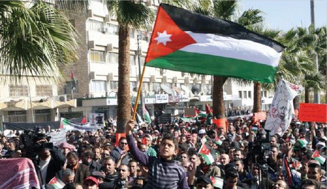 تظاهرات گسترده در اردن