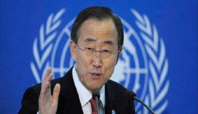 بان كي مون يعلن رفضه مشاريع الاستيطان الاسرائيلية