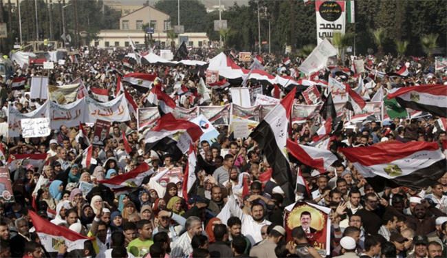 دانشجویان الازهر به حمایت از مرسی برخاستند