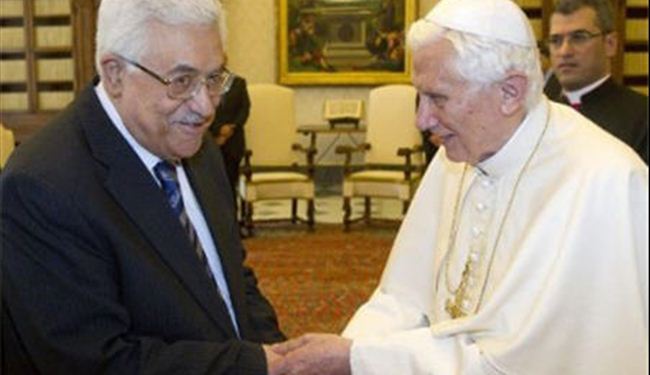 البابا: ندعم حق الشعب الفلسطيني بقيام دولة