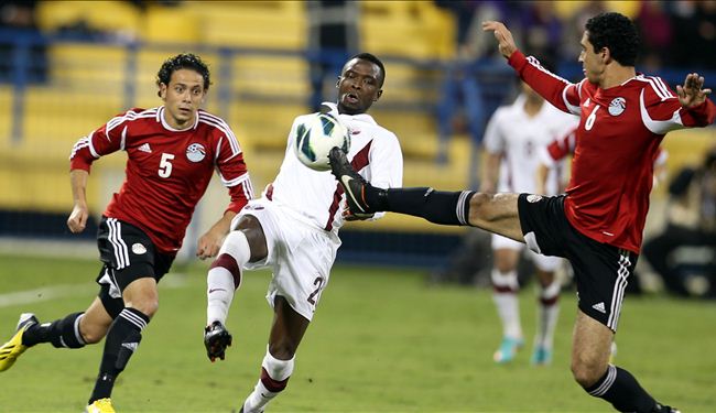 خسارة قطر امام مصر في مباراة ودية