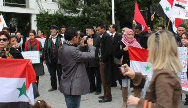 تونسيون يعلنون دعمهم للحكومة السورية