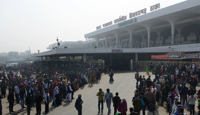 اضراب موظفين في مطار رئيسى فى بنغلاديش