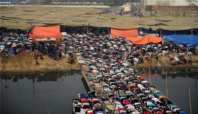 انطلاق اكبر تجمع للمسلمين في بنغلادش