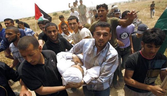 اصابة فتى فلسطيني بنيران الاحتلال الاسرائيلي