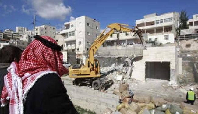 تخریب یک اردوگاه فلسطینی از سوی صهیونیست ها