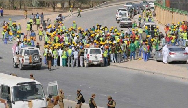 اعتصاب گستردۀ کارگران در پایتخت عربستان
