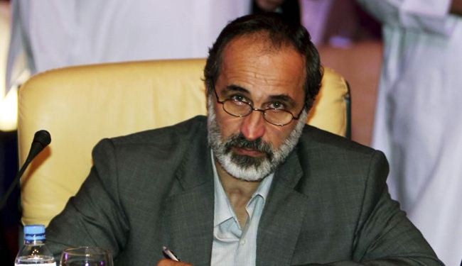 دیدار رئیس ائتلاف مخالفان سوریه با وزیرخارجه ایران