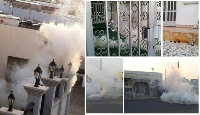 شلیک گاز سمی به داخل منازل و مساجد بحرین
