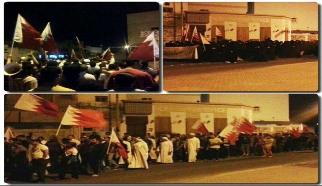 شهید بحرینی به صورت نمادین تشییع شد