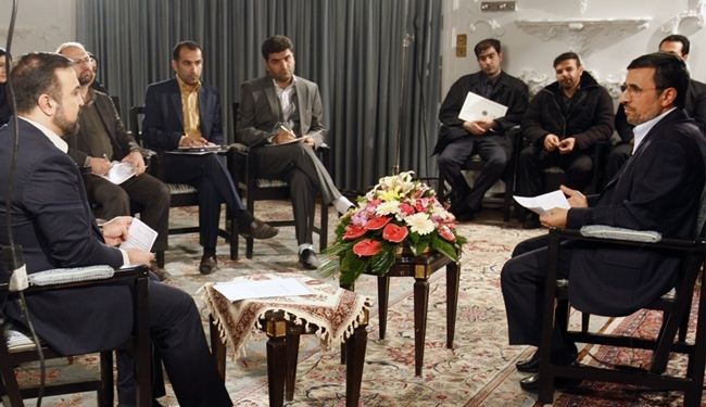 احمدي نجاد: اميركا لن تحصد شيئا من حربها ضد ايران