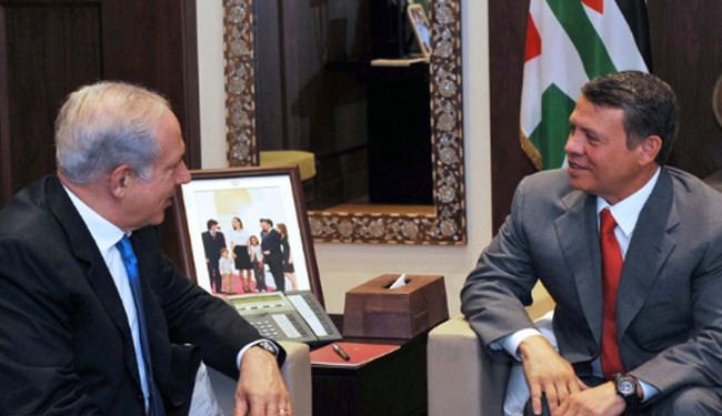 نتانياهو يلتقي ملك الاردن لبحث قضية التسوية
