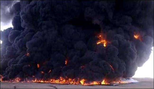تفجير جديد لانبوب النفط الرئيسي بوسط اليمن