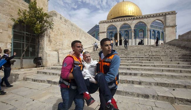 60 فلسطینی در مسجد الاقصی مجروح شدند