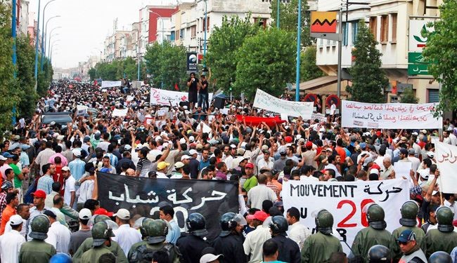 تظاهرات در مغرب برای آزادی بازداشت شدگان
