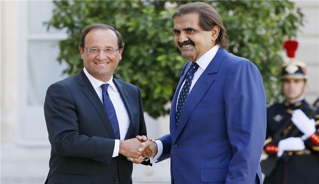 فرانسه با پول قطر از تروریست ها حمایت می کند!