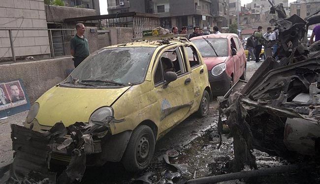 سقوط جرحى في انفجارين مزدوجين في دمشق