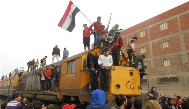 اعتصاب کارگران راه آهن مصر و توقف قطارها
