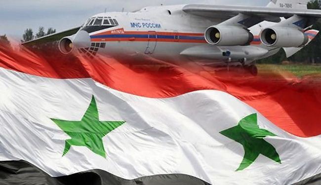 روسيا ترسل مساعدات انسانية للسوريين في لبنان