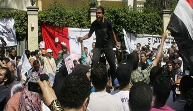 تظاهرات ضد سعودي مقابل سفارت عربستان در قاهره