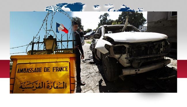 تفجير يستهدف سفارة فرنسا في طرابلس