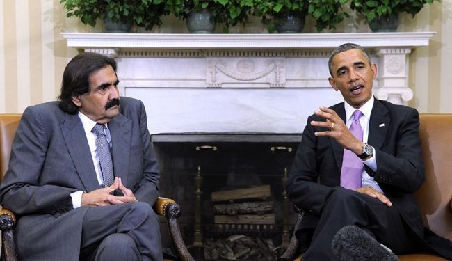 اوباما يستقبل امير قطر لبحث الأزمة السورية