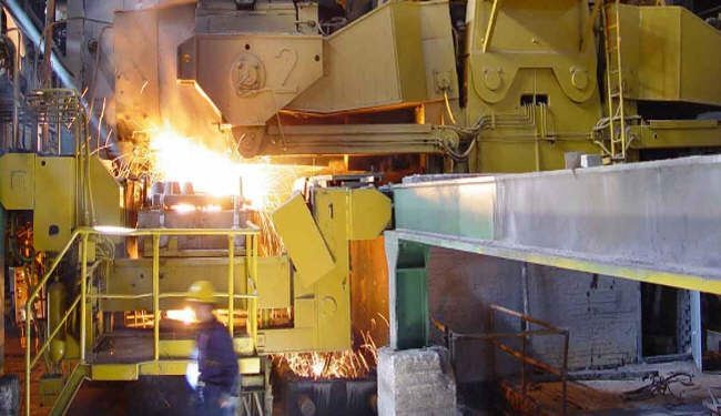 إنتاج اكثر من 14 ملیون طن من الفولاذ في ایران