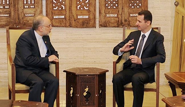 بشار الاسد يستقبل وزير الخارجية الايراني بدمشق