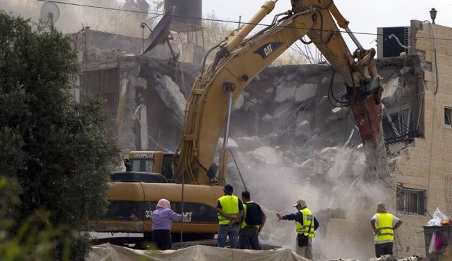 تخریب 3 منزل و آوارگی ده ها فلسطینی در قدس