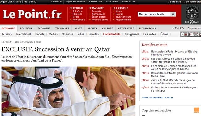 صحيفة فرنسية: أمير قطر سيترك السلطة قريبا