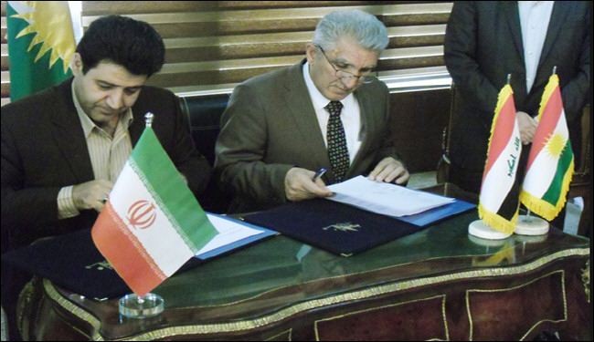 عقد اتفاقیات للتعاون التجاری بین ايران وكردستان العراق