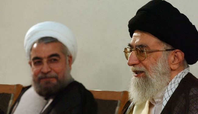 قائد الثورة الاسلامية يستقبل الرئيس الايراني المنتخب