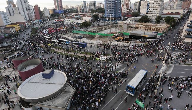 مظاهرات تمتد إلى ساو باولو وبرازيليا وريو دي جانيرو