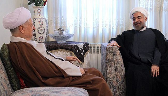 الرئيس المنتخب روحاني يلتقي رفسنجاني