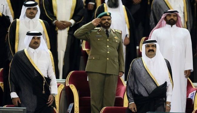 دیدار امیر قطر با خاندان حاکم برای تحویل قدرت