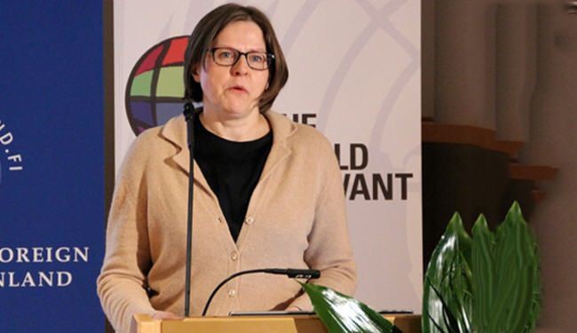 وزيرة فنلندية تطالب برفع الحصار الاسرائيلي عن غزة