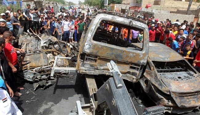 Car blast kills 12 at protest camp in central Iraq