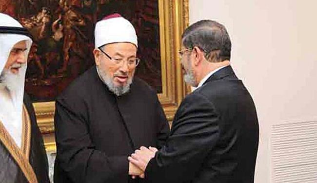عزل مرسي يكشف أول خلاف علني بين القرضاوي والدوحة