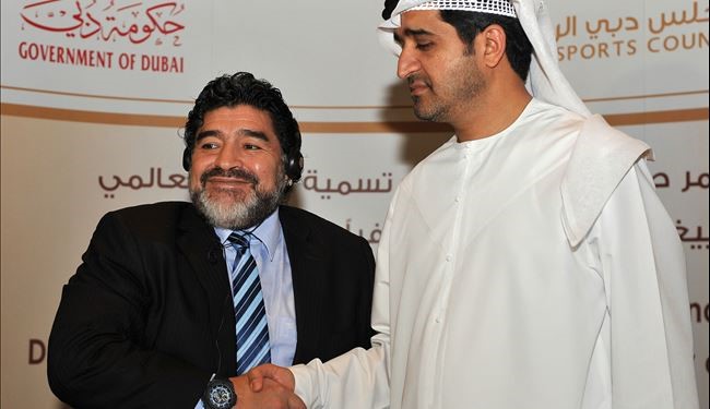 تجديد عقد مارادونا سفيراً للرياضة في دبي